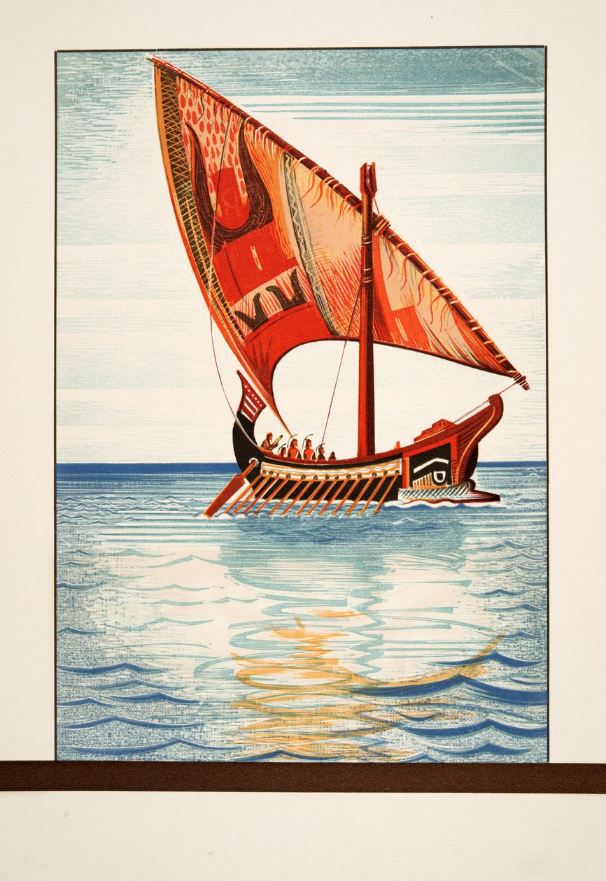 Argonauti, od Prométhea Spoutaný Aischylem, hospoda. 1941 (tisk šablony) od Francois Louis Schmied