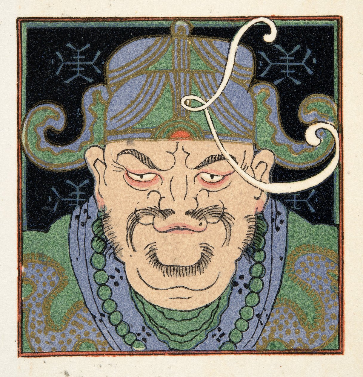 Číňan z Personages de Comedie, hospoda. 1922 (tisk šablony) od Francois Louis Schmied