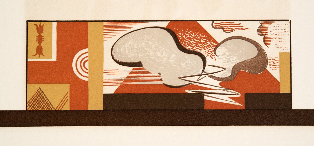 Grafická ilustrace z Prométhée Enchaîné od Aischyla, hospoda. 1941 (tisk šablony) od Francois Louis Schmied