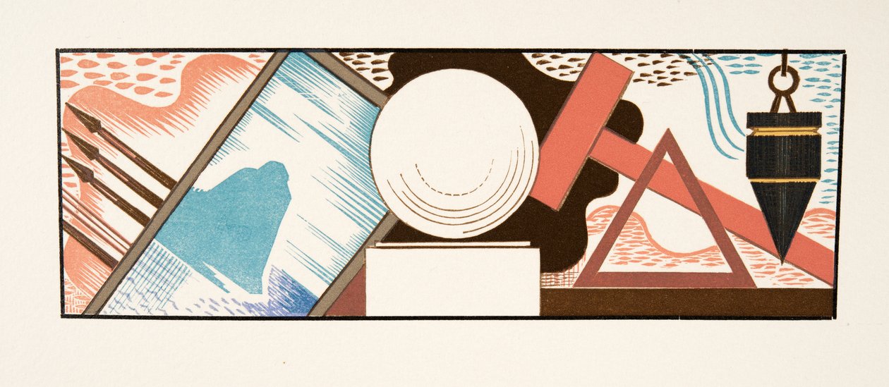 Grafická ilustrace z Prométhée Enchaîné od Aischyla, hospoda. 1941 (tisk šablony) od Francois Louis Schmied