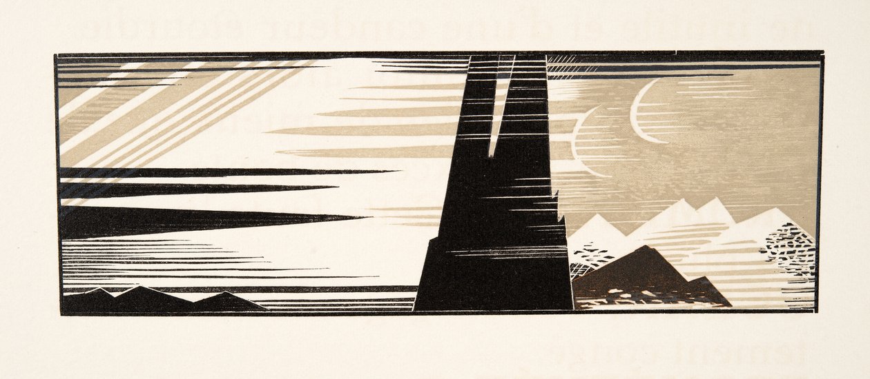 Grafická ilustrace z Prométhée Enchaîné od Aischyla, hospoda. 1941 (tisk šablony) od Francois Louis Schmied