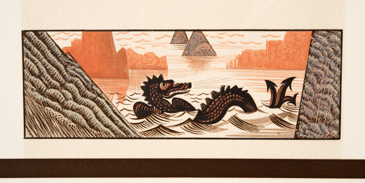 Grafická ilustrace z Prométhée Enchaîné od Aischyla, hospoda. 1941 (tisk šablony) od Francois Louis Schmied