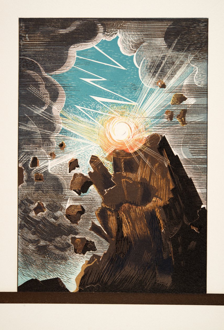 Ilustrace z Prométhée Enchaîné od Aischyla, hospoda. 1941 (tisk šablony) od Francois Louis Schmied