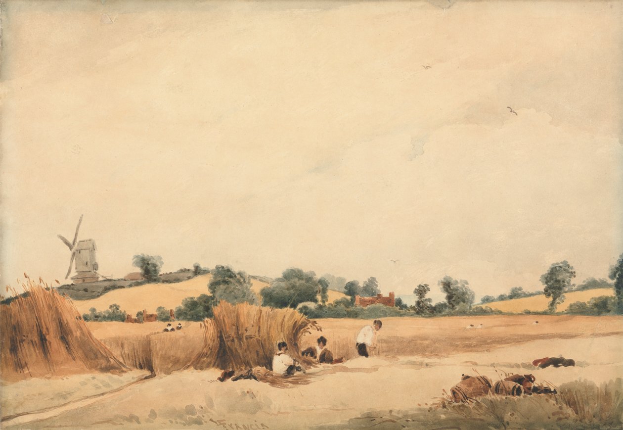 Sklizeň od Francois Louis Thomas Francia