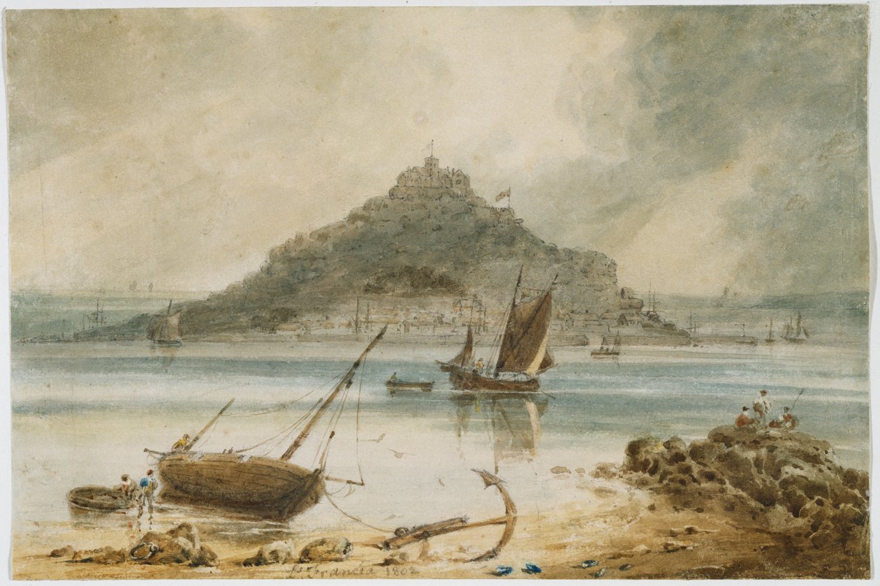 Mont St Michel, 1802 od Francois Louis Thomas Francia