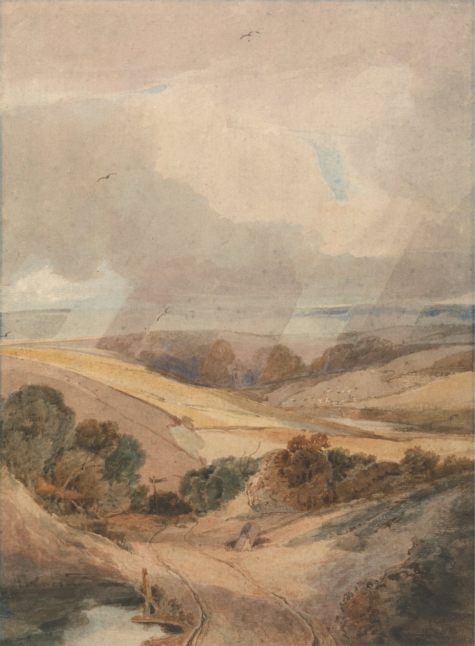 Mousehold Heath, Norwich od Francois Louis Thomas Francia