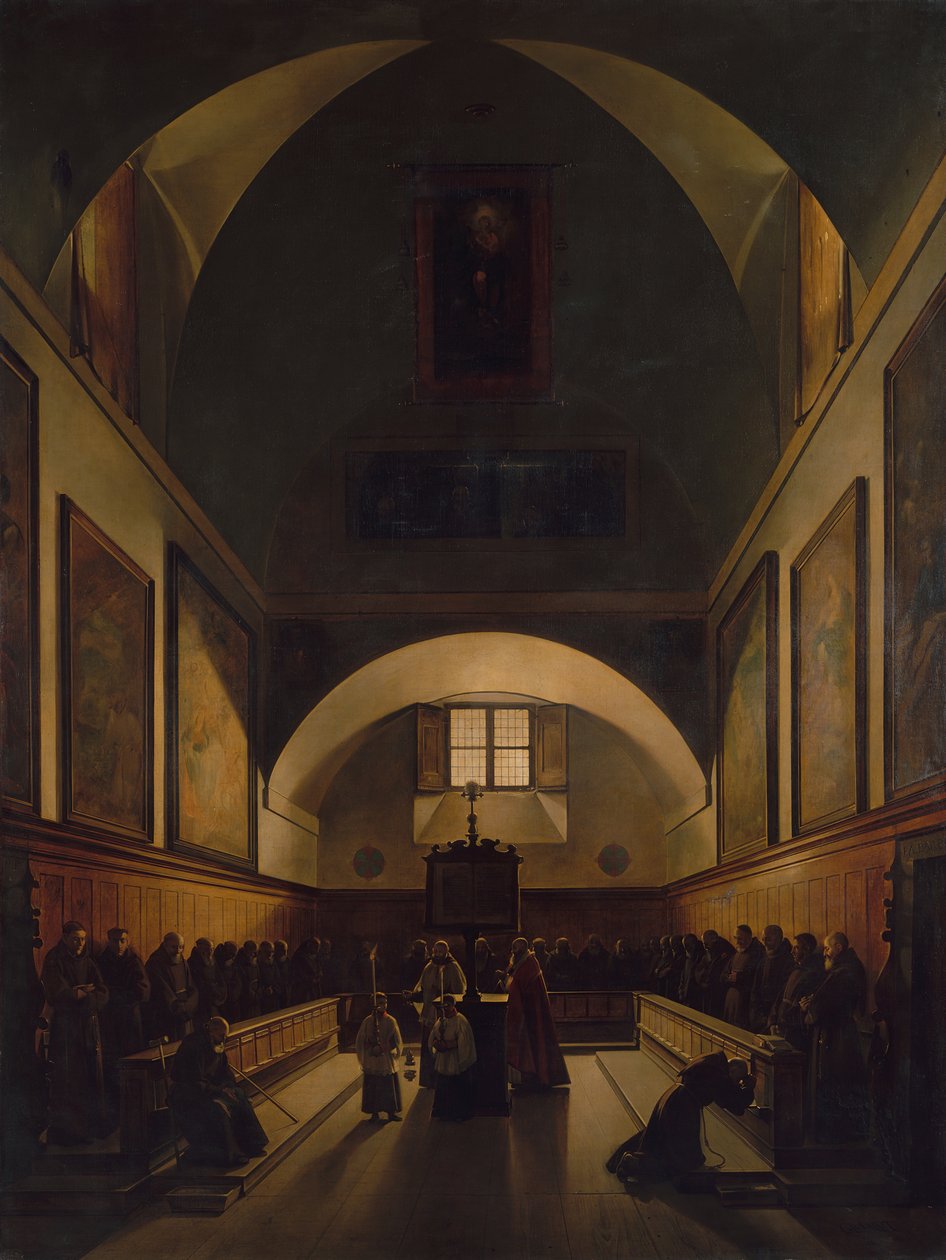 Sbor kapucínské církve v Římě, 1814-15. od Francois Marius Granet