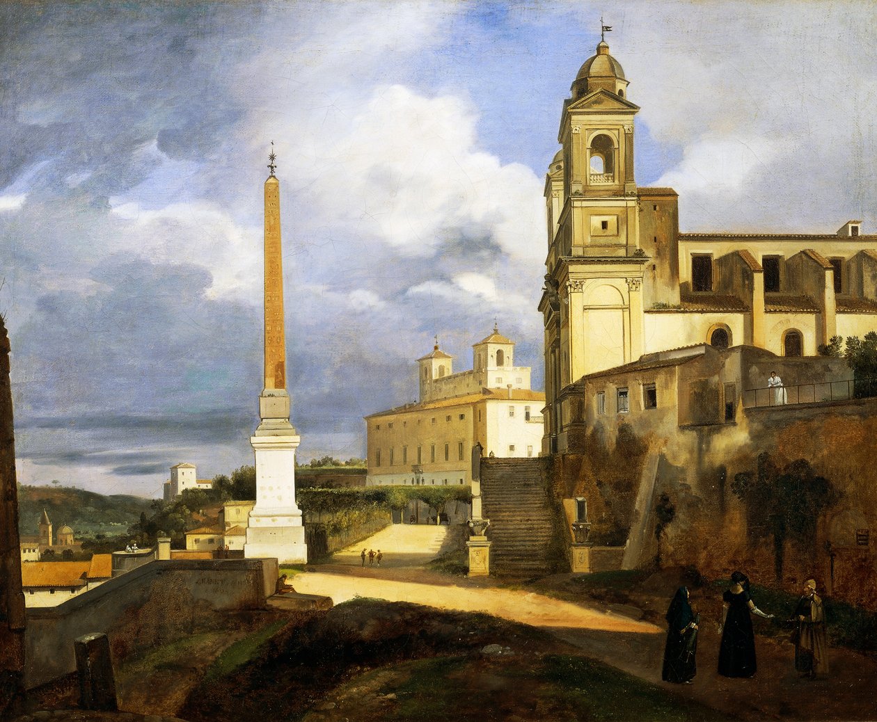 Trojice smrti a Villa Medici v Římě od Francois Marius Granet