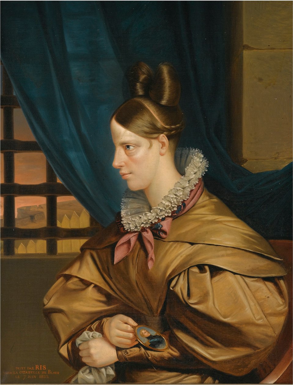 Vévodkyně z Berry (Marie Caroline de Bourbon Sicilies od Francois Nicholas Riss