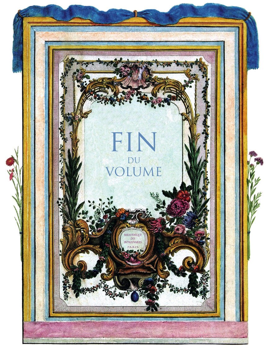 Konec svazku knihy „Historie ptáků v jejich zjevných a citlivých aspektech“ od Francoise Nicolase Martineta (1731-1800). Soukromá sbírka. od Francois Nicolas Martinet