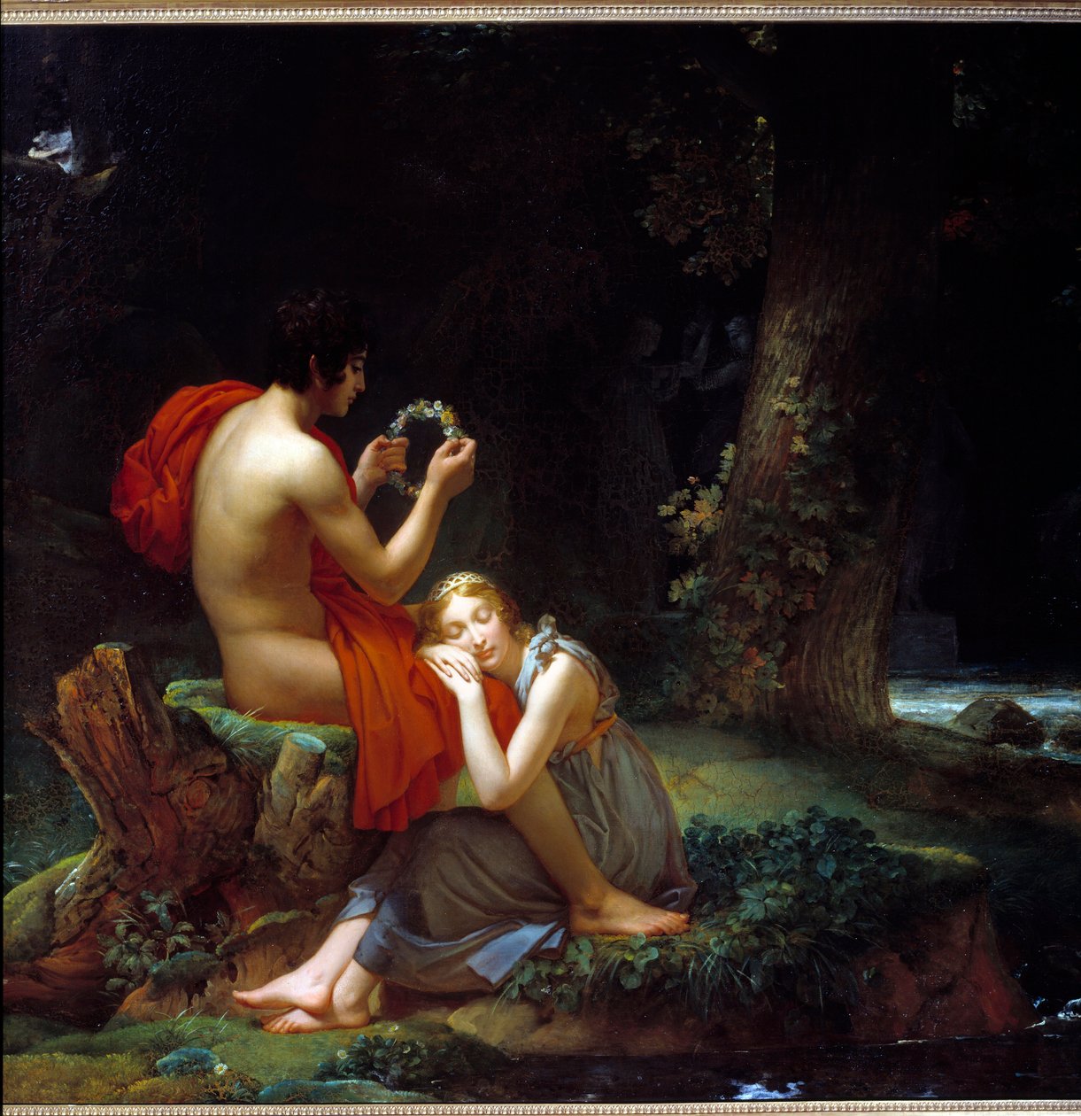 Daphne a Chloe. Obraz od Franకోois Gerrard (10-6) od Baron François Pascal Simon Gérard