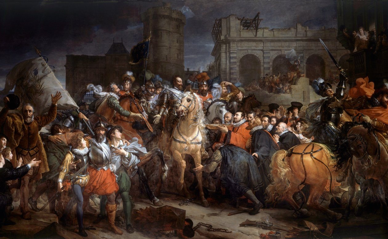 Vstup Henriho IV. (1553-1610) v Paříži, 22. března 1594. Obraz Francoise Gerarda (1770-1837) od Baron François Pascal Simon Gérard