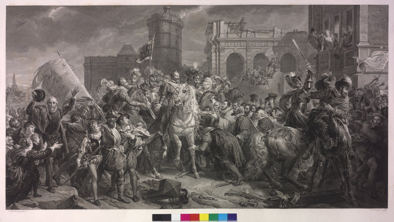 Jindřicha IV. v Paříži dne 22. března 1594 od Francois Pascal Simon Baron Gerard