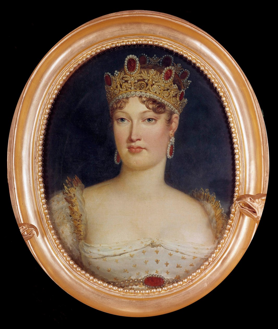 Medailonový portrét Impress Marie-Louise (Marie Louise Habsburské Lotrinsko od Baron François Pascal Simon Gérard