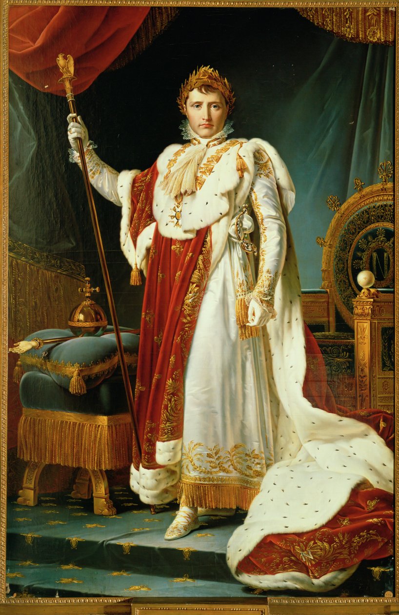 Napoleon I. v korunovačním kostýmu ... od Francois Pascal Simon Baron Gerard