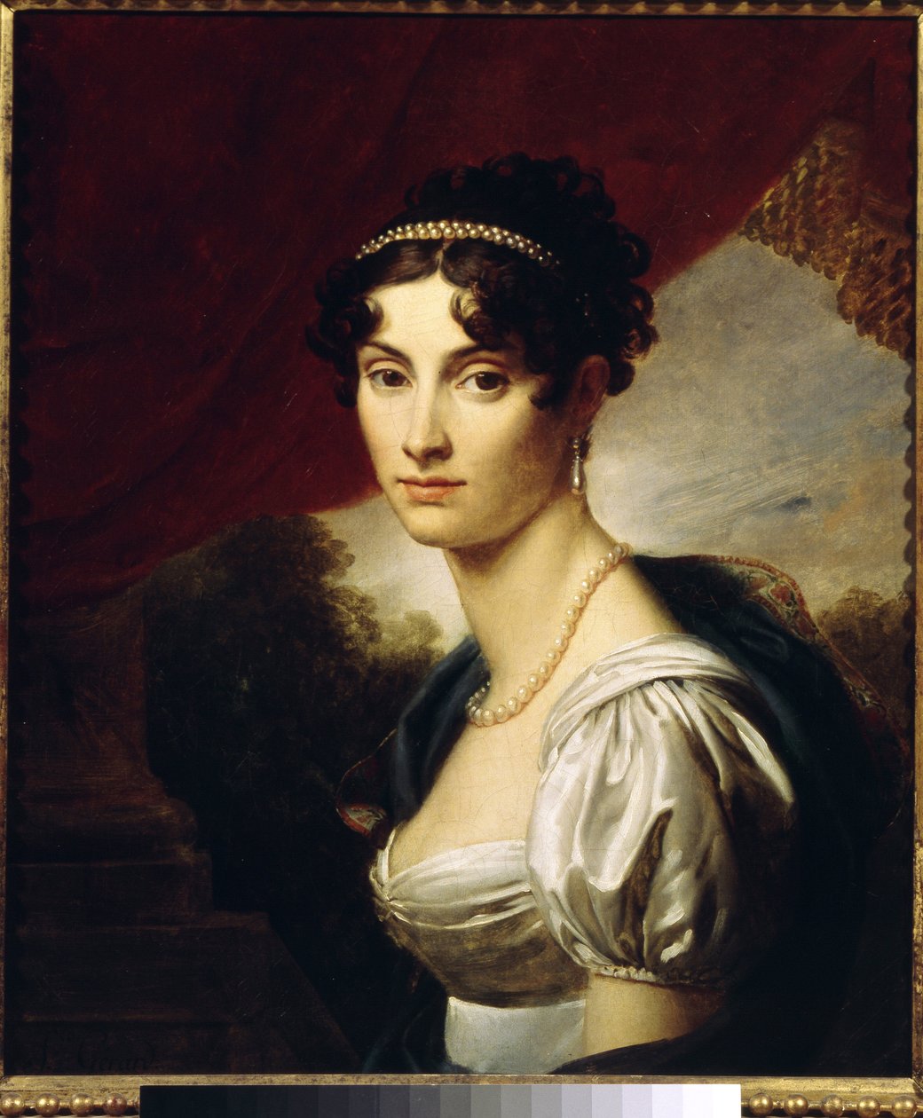 Portrét hraběnky Marie Kochubel (Portrét hraběnky Marie Kochubel). Obraz Francoise Pascala Simona Gerarda (1770-1837), olej na plátně od Baron François Pascal Simon Gérard