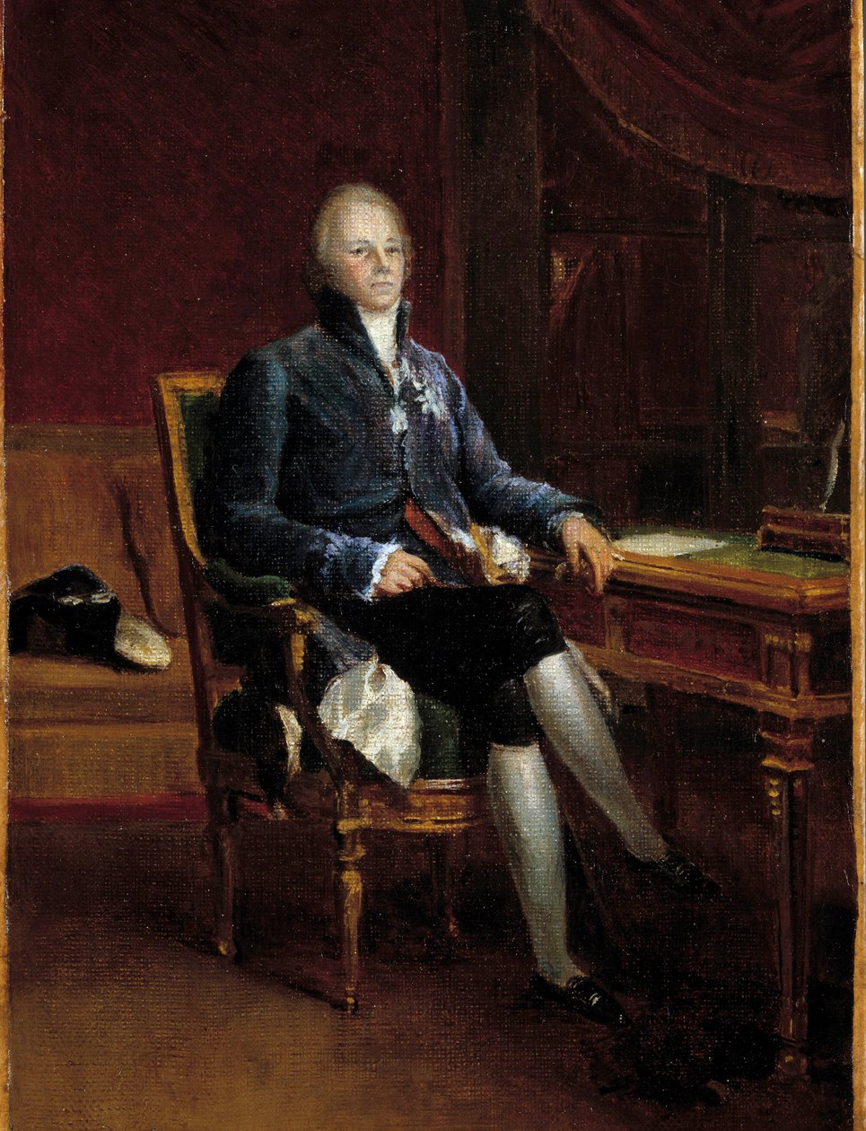 Celovečerní portrét Charlese Maurice de Talleyrand Perigord, prince z Beneventu (1754-1838) Malba Francoise Gerarda (1770-1837). 1808. Rozměr 0,32 x 0,22m. Versailles, zámecké muzeum od Baron François Pascal Simon Gérard