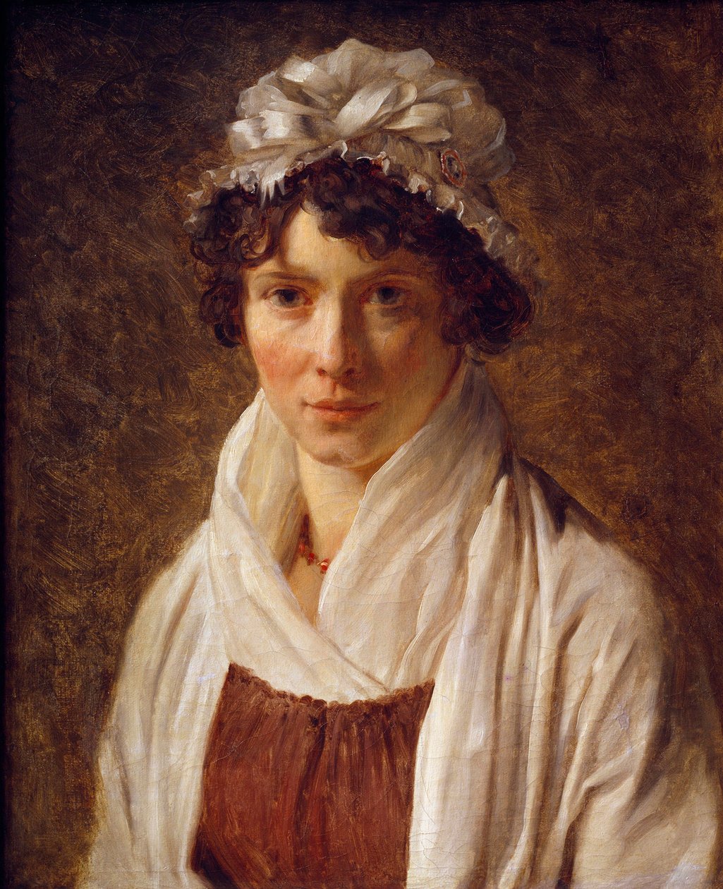 Portrét Madame Lecerfové, rozené Gerardové, sestřenice umělce Malba Francoise Gerarda (1770-1837) 1794 Sun. 0,56x0,47m od Baron François Pascal Simon Gérard