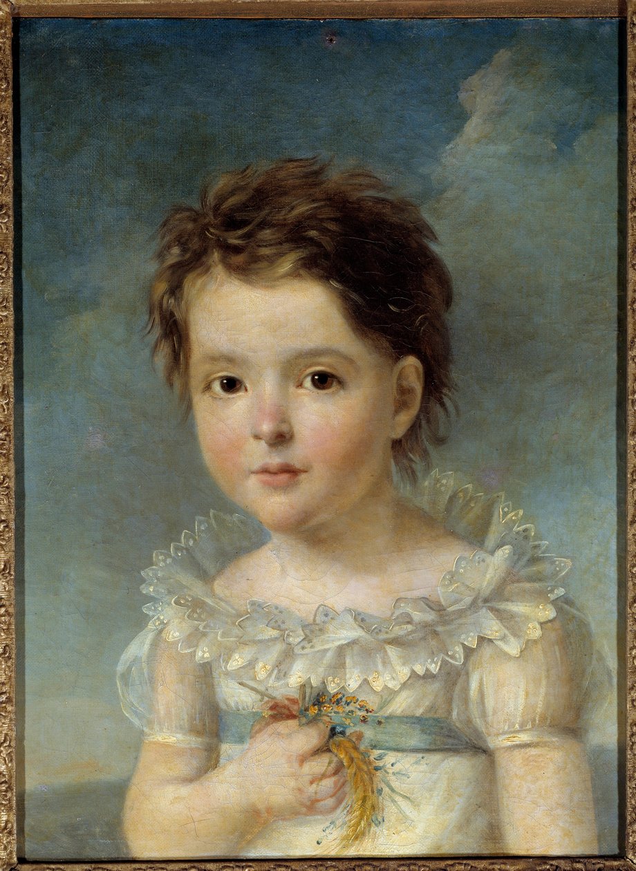 Portrét královny Hortense z Beauharnais (1783-1837) dítě Je dcerou Impressa Josephine de Beauharnais a matkou budoucího Napoleona III. Obraz Francoise Gerarda (1770-1837) 18. století. Avignon, Calvet Museum od Baron François Pascal Simon Gérard