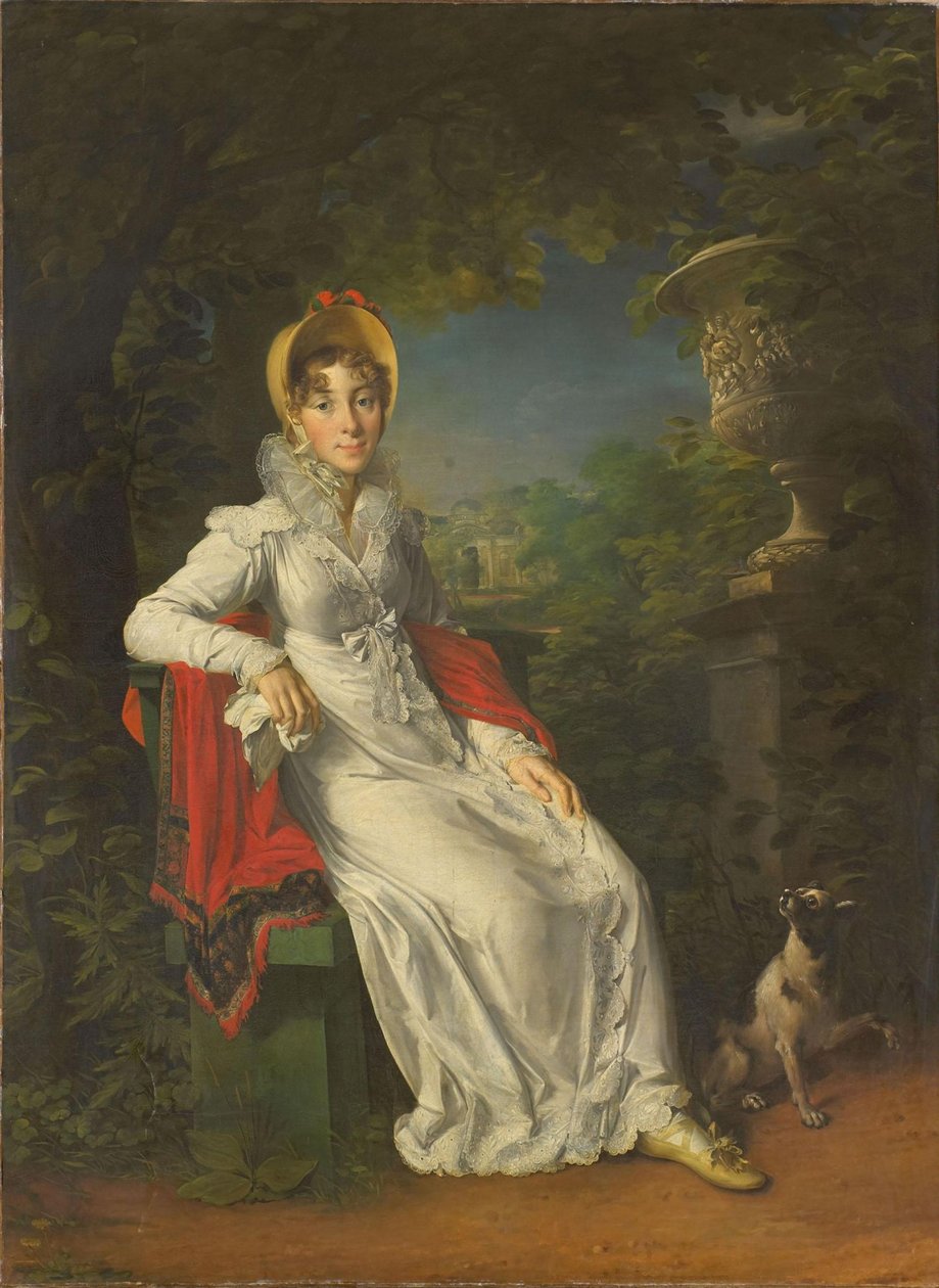 Caroline Bonaparte 1782-1839, královna Neapole a Sicílie, v Bois de Boulogne, 1820-1830 od Francois Pascal Simon Gerard