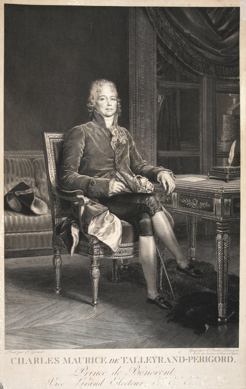 Charles Maurice de Talleyrand-Perigord, princ Beneventský, místokrál, vyd. 1809 od Francois Pascal Simon Gerard