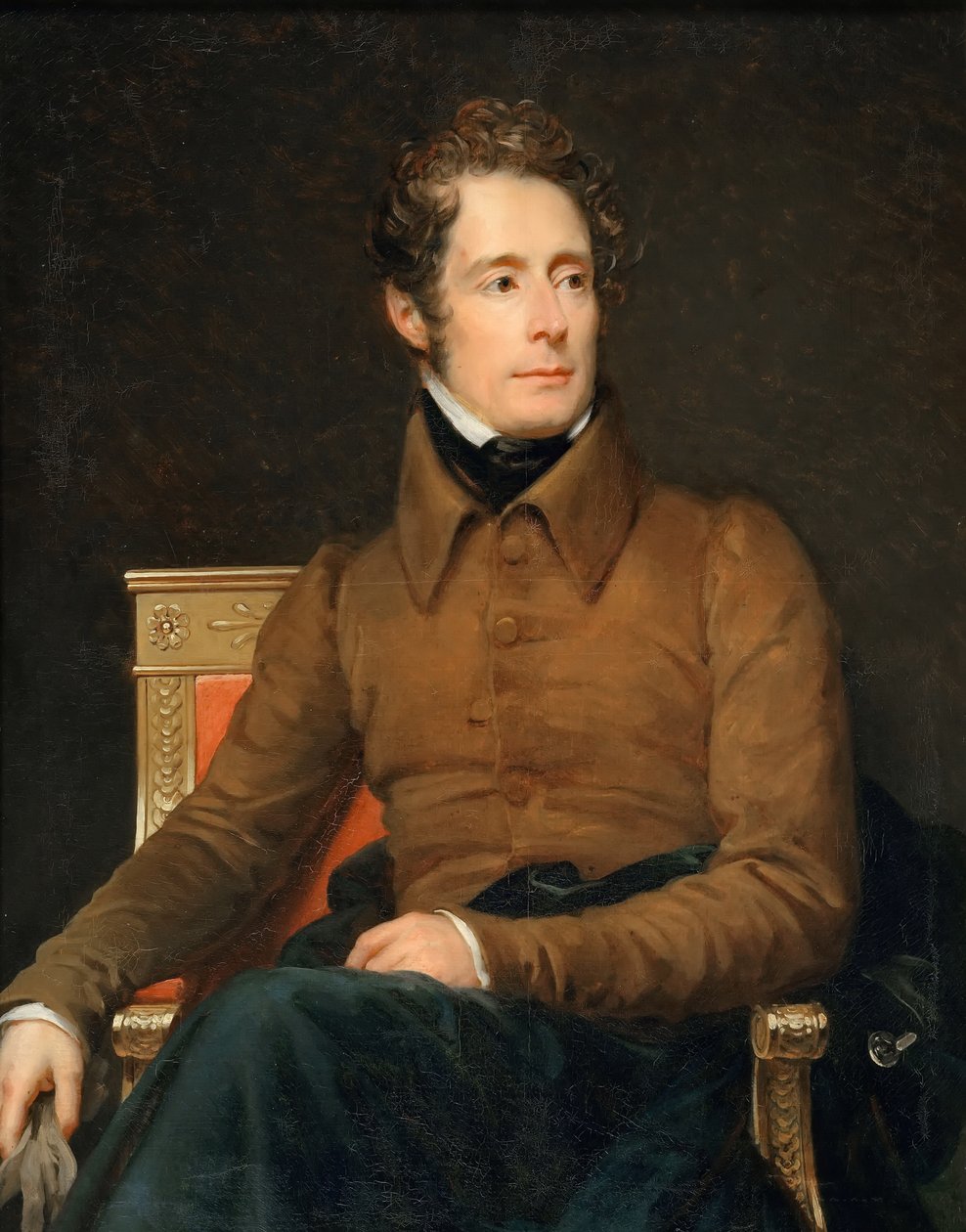Portrét Alphonse-Marie-Louis de Prat de Lamartine od Francois Pascal Simon Gerard