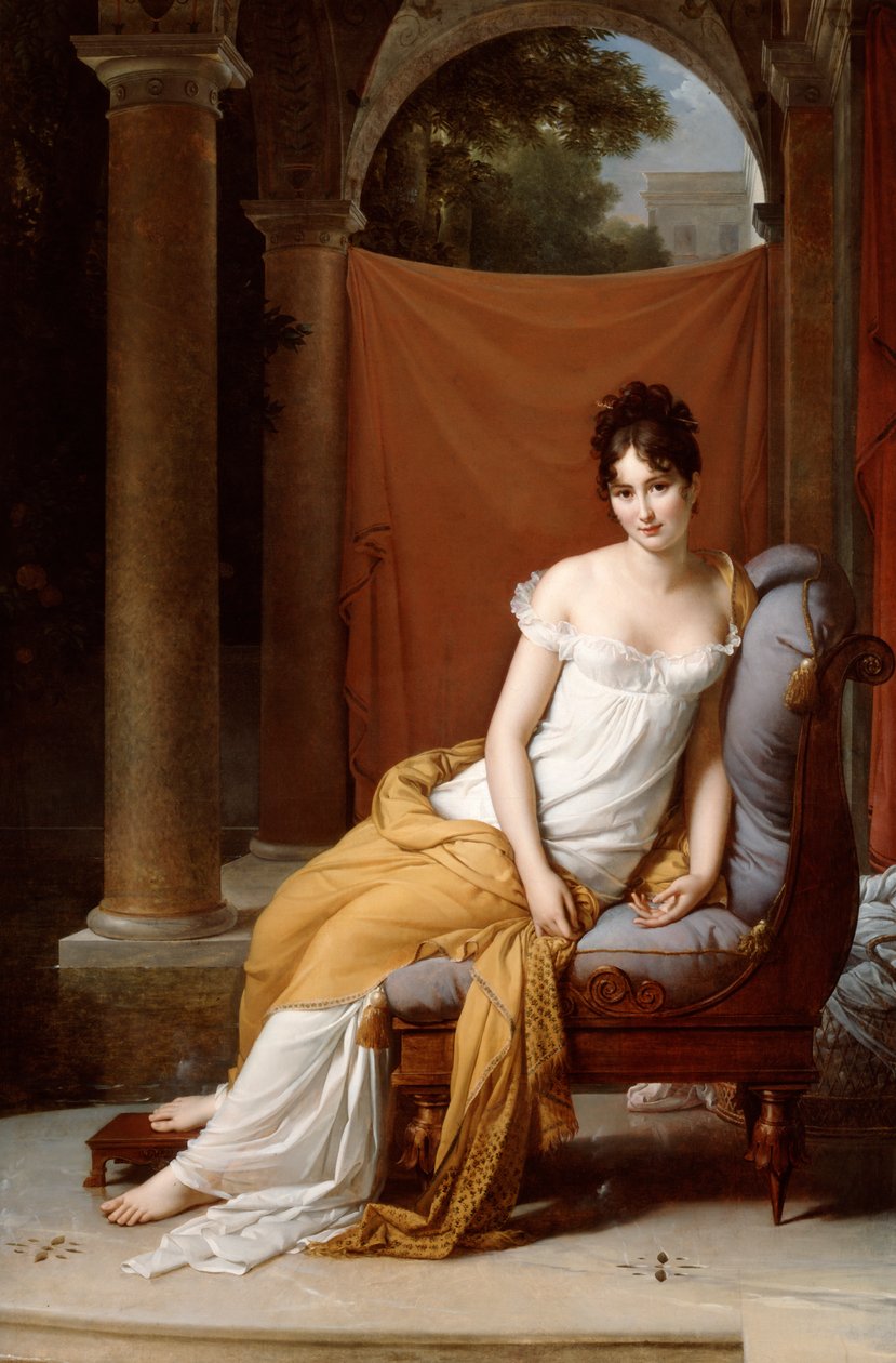 Portrét Juliette Recamier, 1805. od Francois Pascal Simon Gerard
