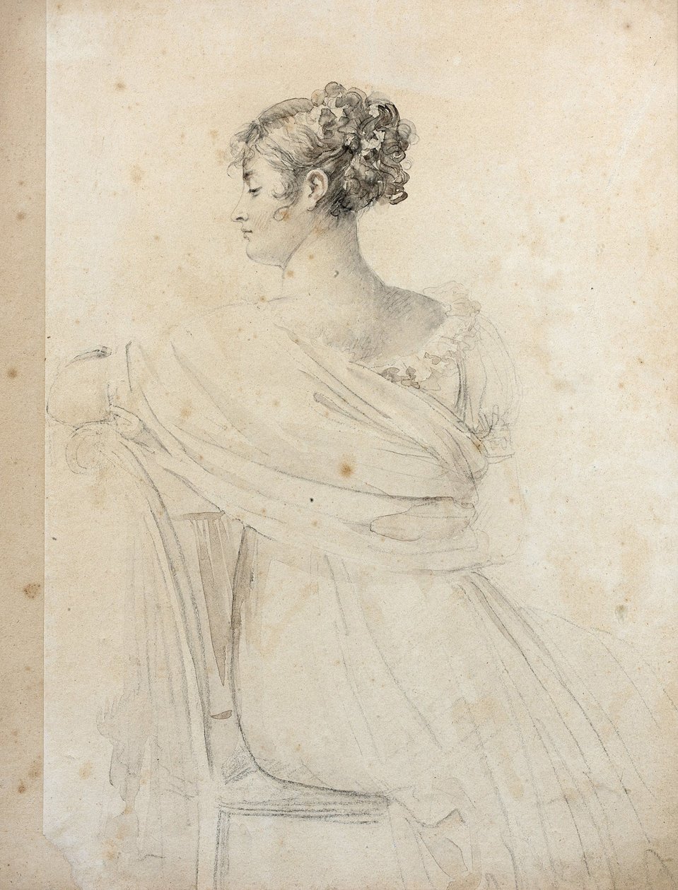 Portrét Madame Récamier 1777-1849. od Francois Pascal Simon Gerard