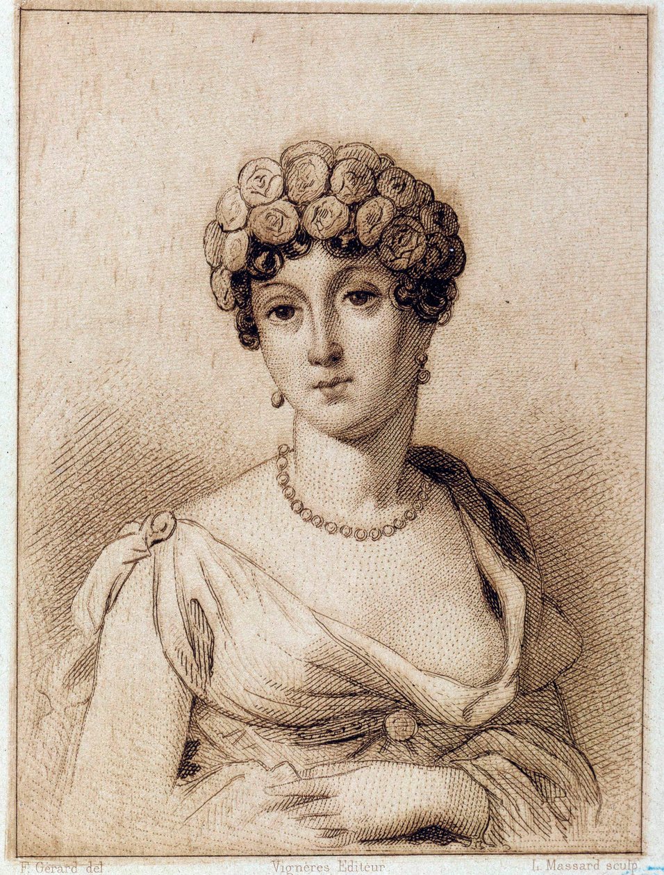 Portrét Madame Tallien, de Cabarrus, naší paní z Thermidoru od Francois Pascal Simon Gerard