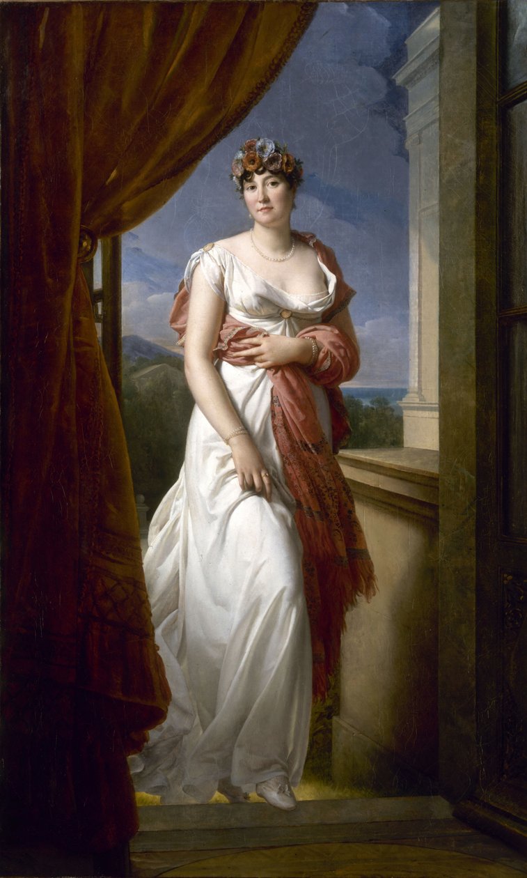 Portrét Thérésy Cabarrusové, Madame Tallien 1773-1835, 1805. od Francois Pascal Simon Gerard