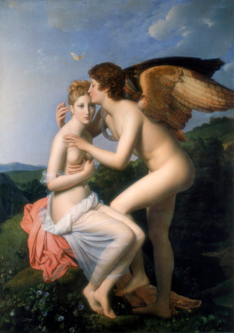 Psyche přijímá první polibek Cupida, 1798 od Francois Pascal Simon Gerard