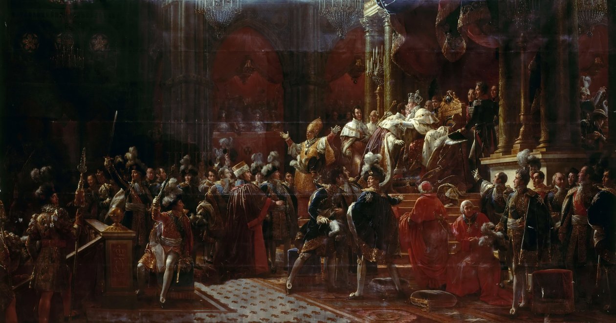 Korunovace Karla X. Francouzského v Remeši, 29. května 1825 od Francois Pascal Simon Gerard