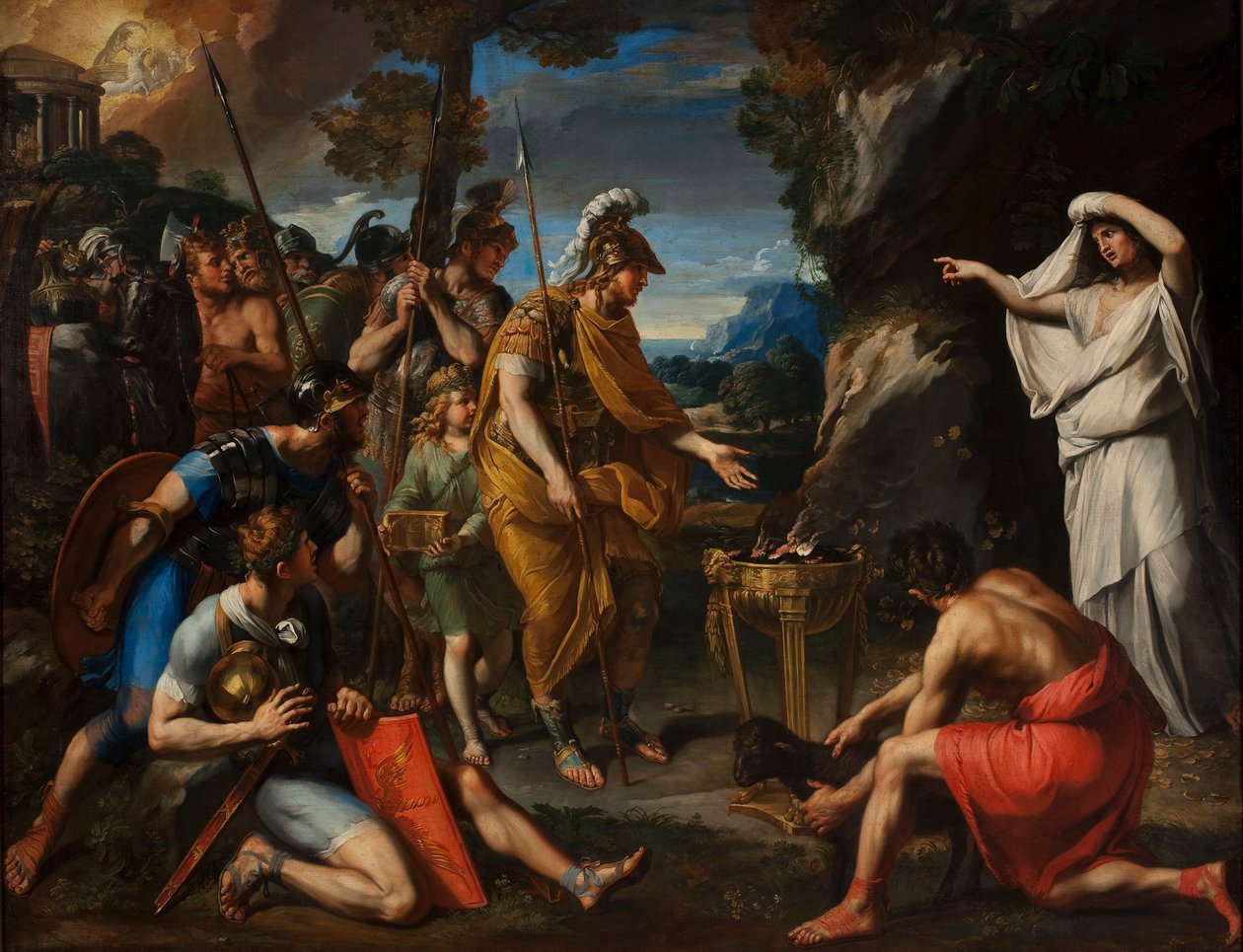 Aeneas a kumská Sibyla od Francois Perrier