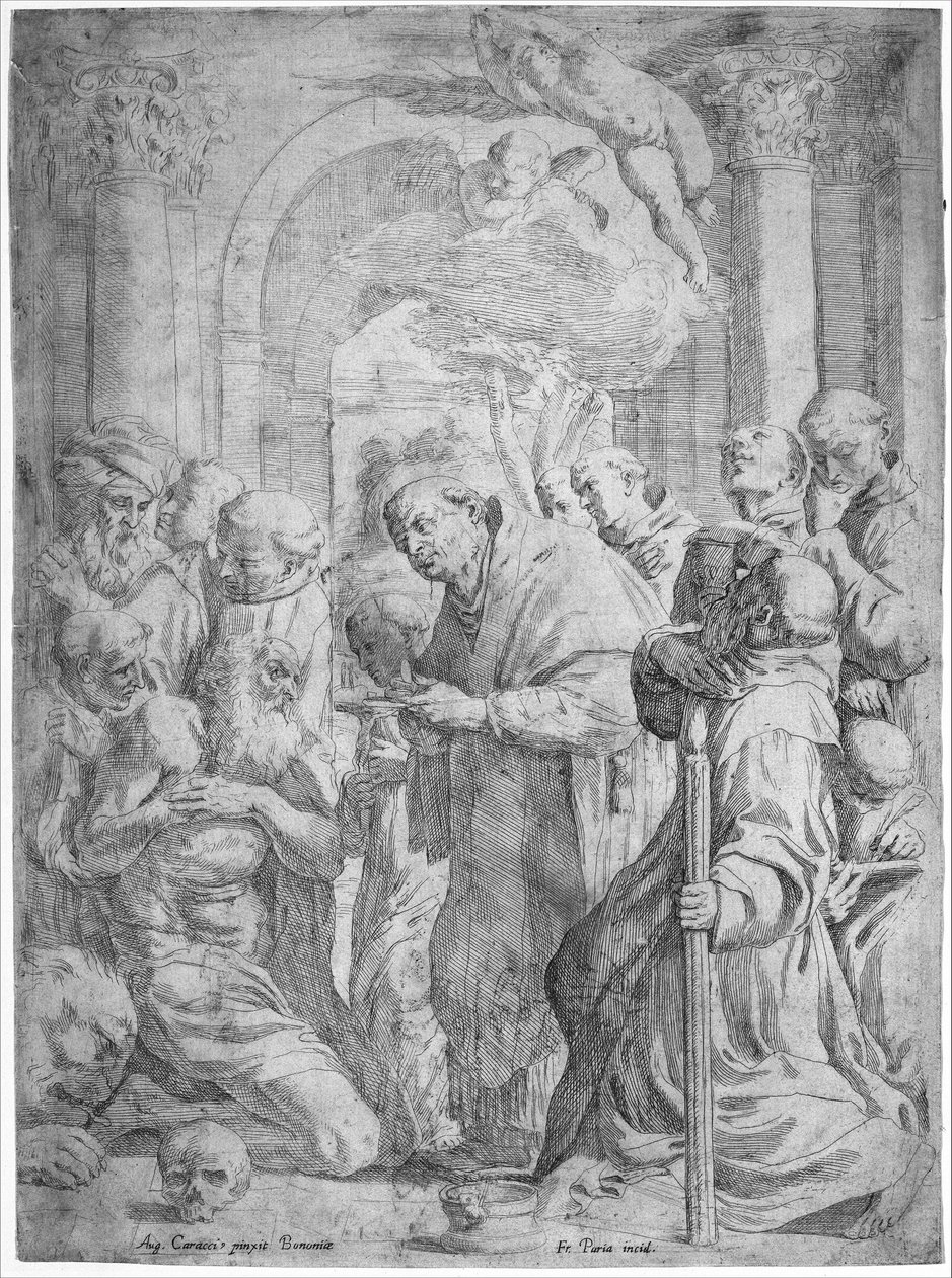 Poslední přijímání svatého Jeronýma, 1584-1650. od Francois Perrier
