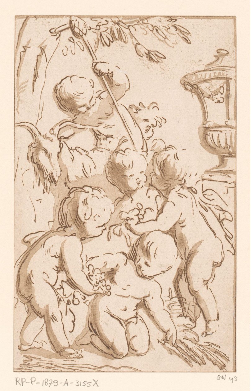 Bacchanal of Amors od Francois Philippe Charpentier