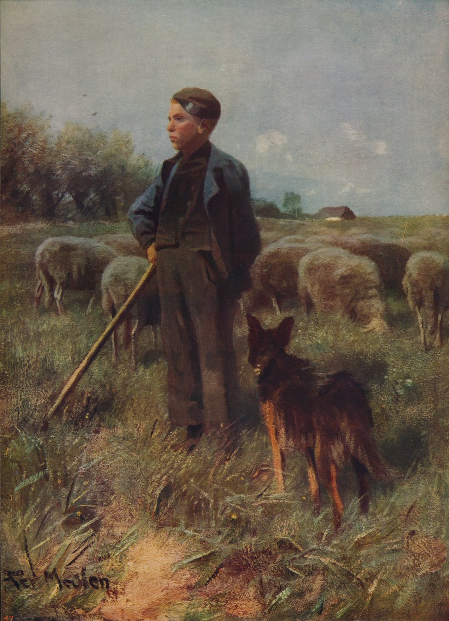 The Young Shepherd, c1915 od Francois Pieter ter Meulen
