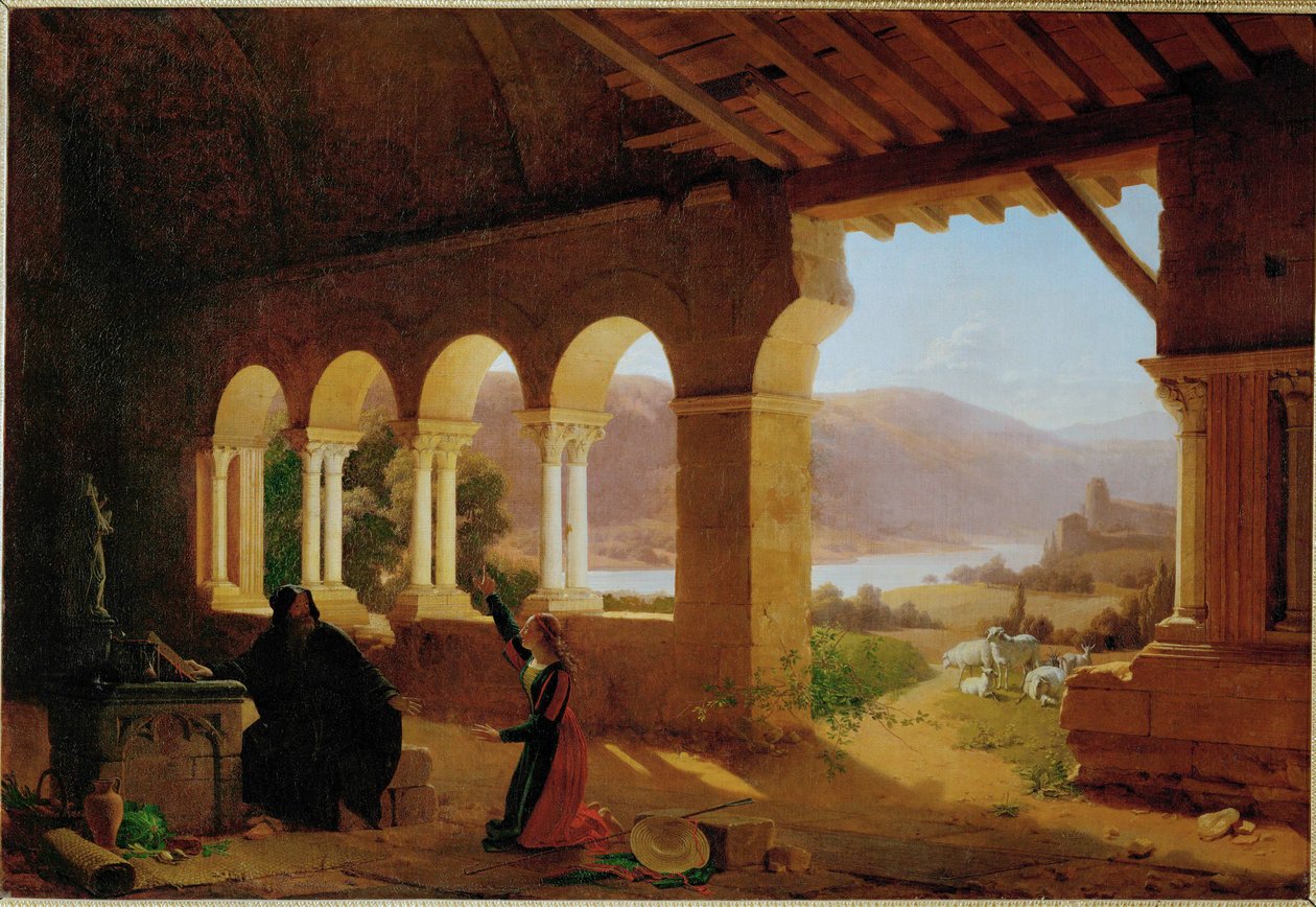 Poustevna Vaucouleurs od Francois Richard (1777 1852) Fleury