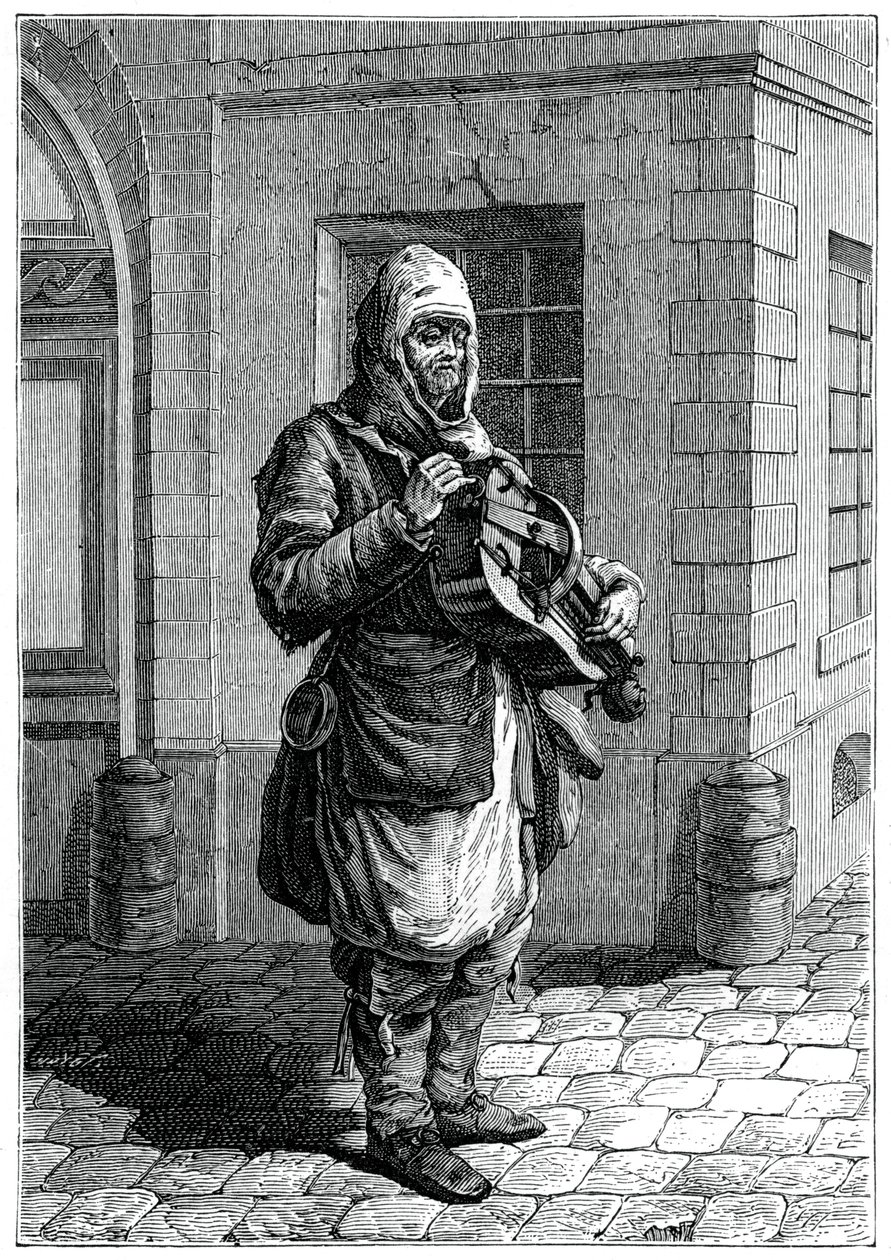 Cestující hudebník, 1885. od Francois Robert Ingouf