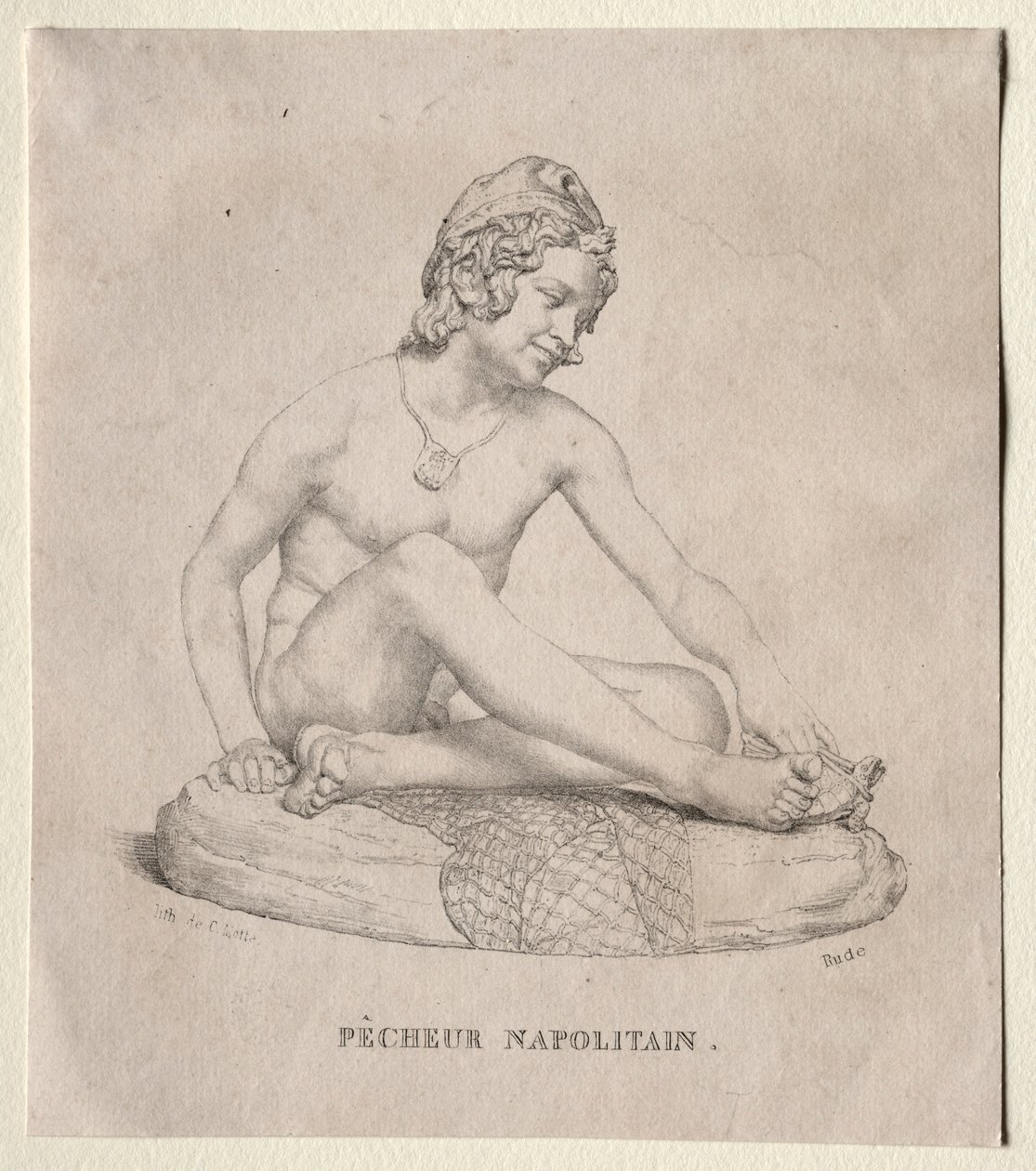 Novopolitní rybář, 1835. od Francois Rude