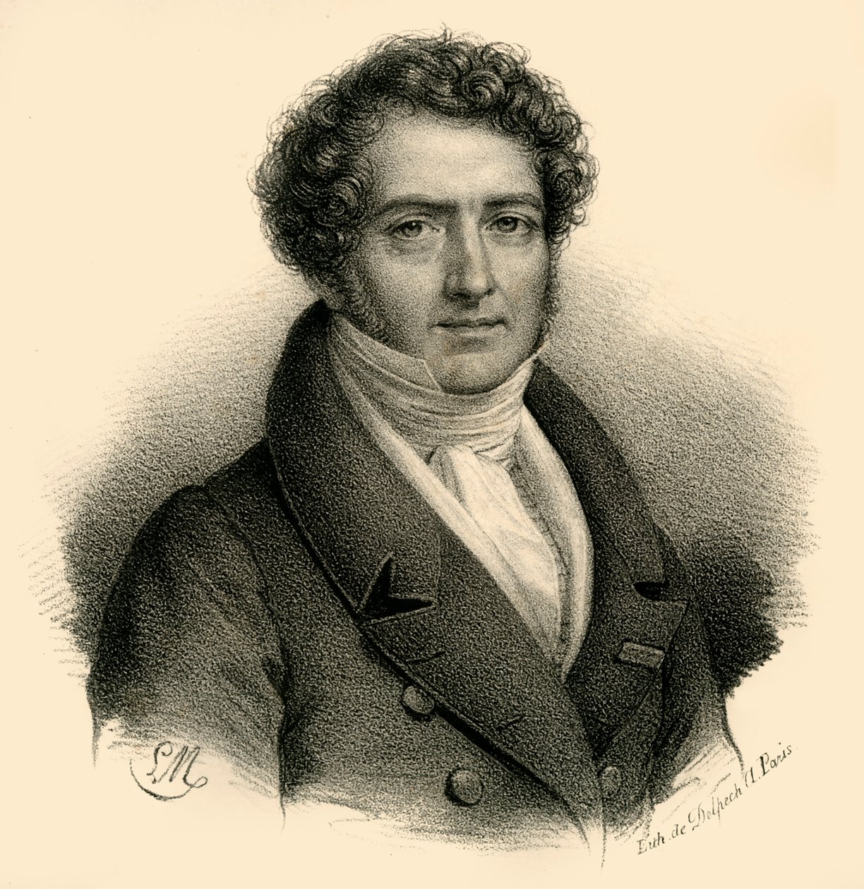 Boieldieu, 1775-1834, c1830. od Francois Seraphin Delpech