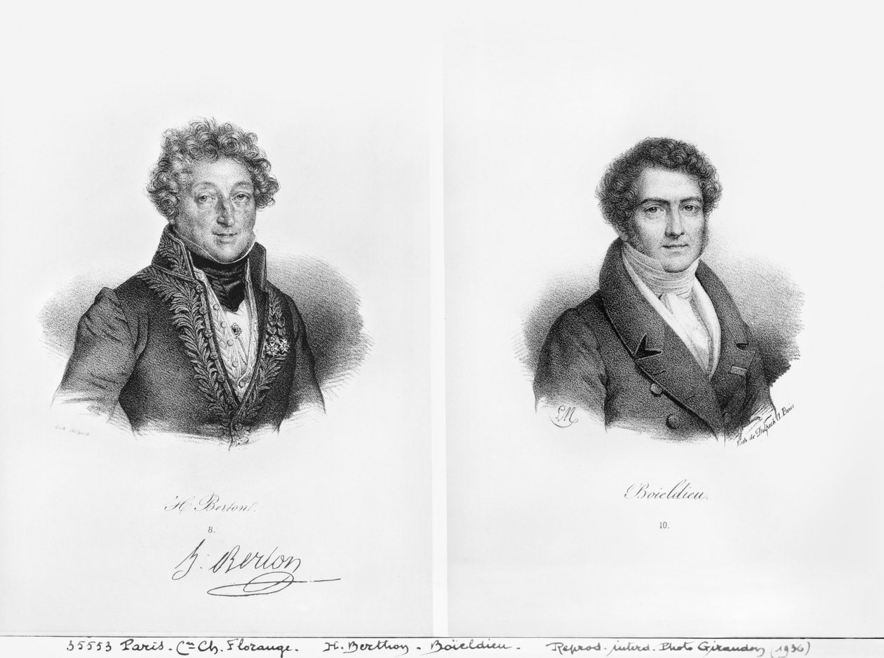 Henri Montan Berton (1767-1844) a Francois Adrien Boieldieu (1775-1834) od Francois Seraphin Delpech