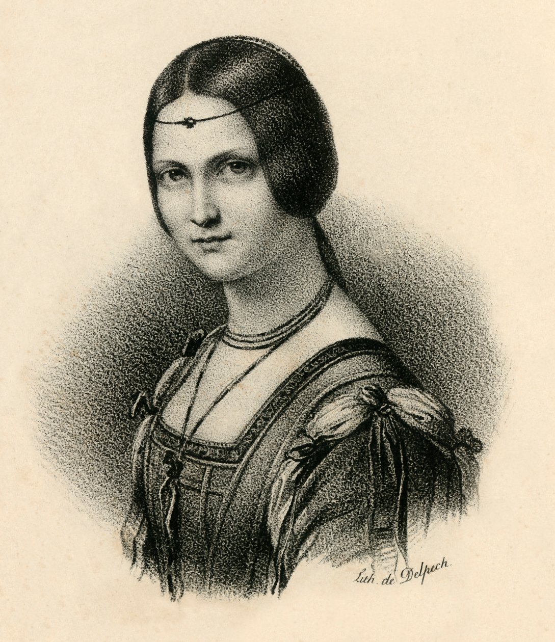 La Belle Feronnaire, c1830. od Francois Seraphin Delpech