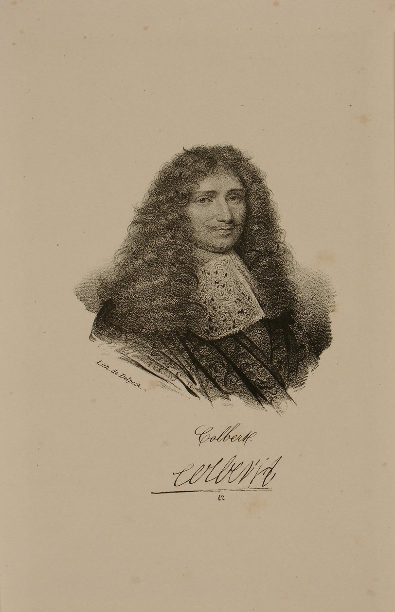 Portrét Jean Baptiste Colbert (1619-83) od Francois Seraphin Delpech
