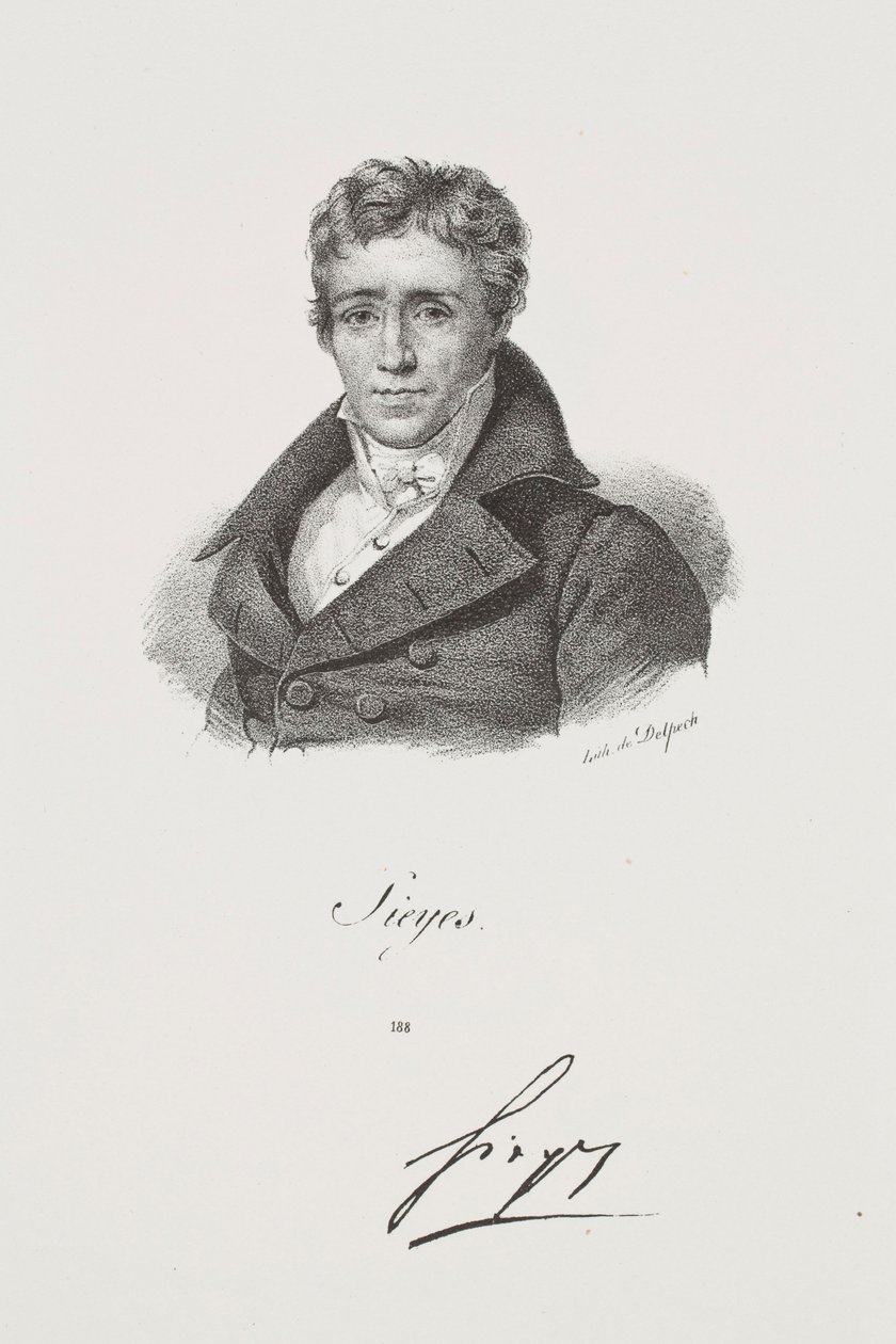 Portrét Emmanuela Josepha Sieyèse od Francois Seraphin Delpech