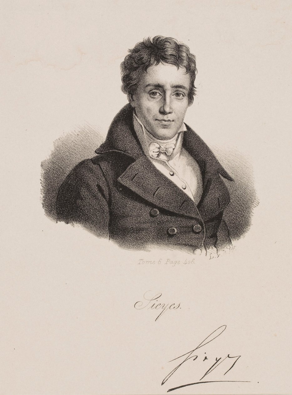 Portrét Emmanuela Josepha Sieyèse od Francois Seraphin Delpech