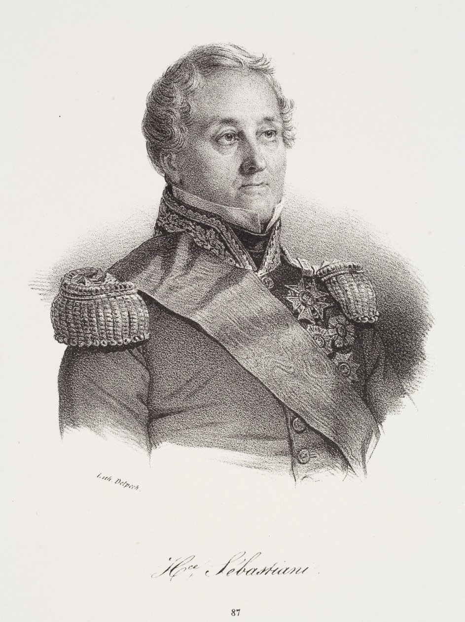 Portrét Horace Sébastianiho od Francois Seraphin Delpech