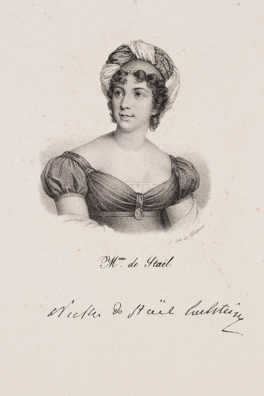 Portrét Madame de Staël od Francois Seraphin Delpech