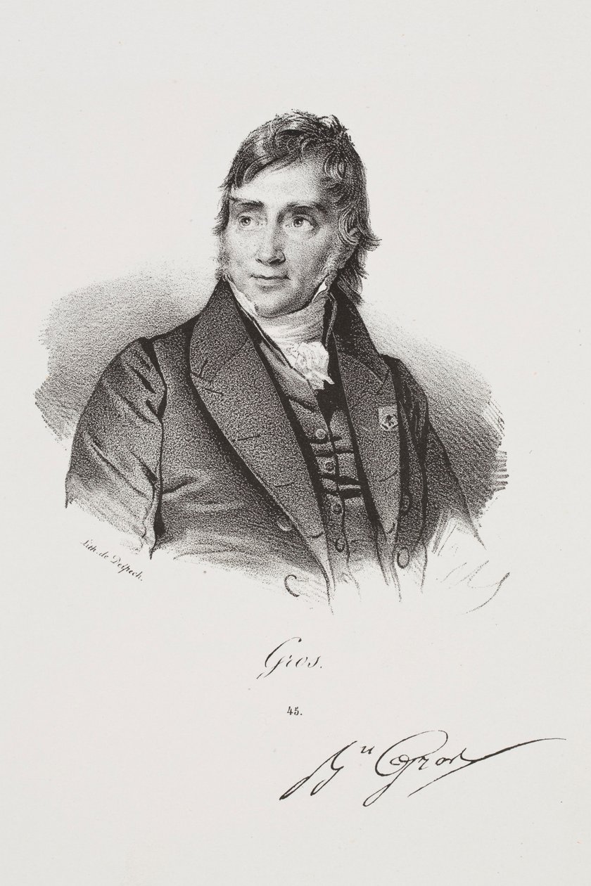 Portrét umělce Antoina-Jeana Grosa od Francois Seraphin Delpech