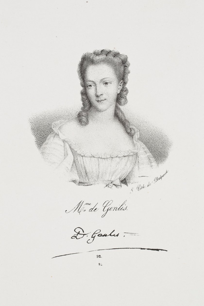 Portrét spisovatelky Félicité de Genlis od Francois Seraphin Delpech