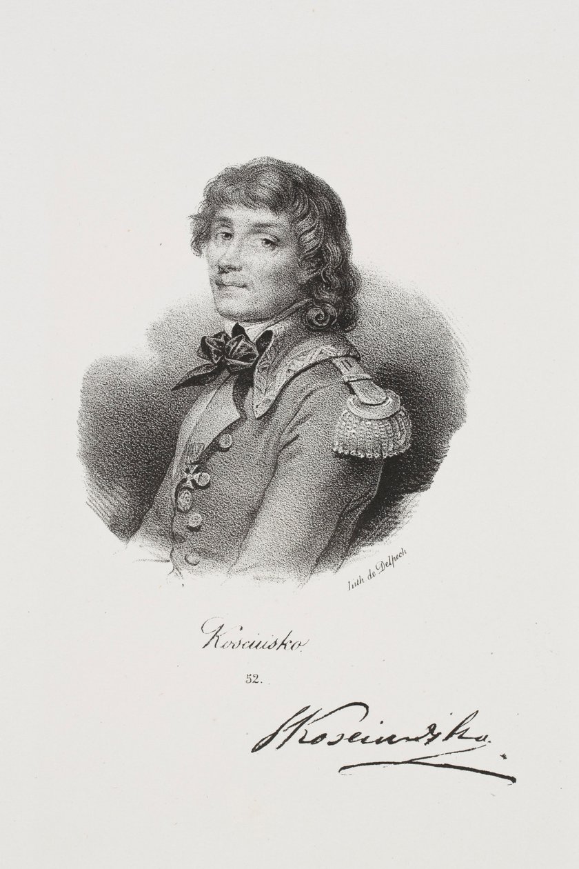 Portrét bojovníka za svobodu Tadeusze Kościuszka od Francois Seraphin Delpech